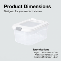 Food Storage Containers Airtight, Kitchen - Rice Bucket, Thickened Barrel Wall F #variant:5L