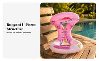 Inflatable Swim Buoyant Circle With | PVC Material, Inflatable Seat Floatage, for aquatic play