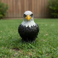 Bald Eagle Figurine Resin Eagle Head Ornament Weatherproof for Lawn