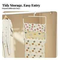 coiled Blanket Hanger Multi-Functional Closet Organizer Space-Saving for Parents