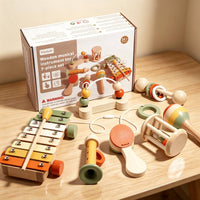 7 Pieces Kids Musical Instruments Sensory Young Child Instrument Set Early Learning Musical Toys Young Children, Infant, Nursery