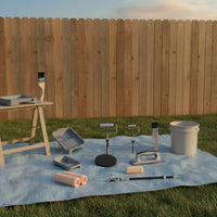 Painting and Sanding Kit Foam Roller Sleeves Wall Sanding Painting Set Wood Handle Brush Paint Tray Kit