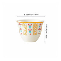 Arabic Coffee Cup Lightweight Handleless Espresso Cup Thick Walled for Festivals