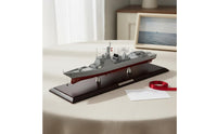 Collectible Type 052D Destroyer Model Highly Detailed 1:350 Scale Destroyer Model High Simulation 1:350 Scale Navy Ship Decorative Piece for Desk Ornament, Office Decor