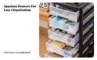 Multi-Level Rolling Cart Space-Saving Design Home Organization Large Capacity