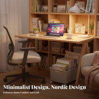 desk-side Book container with casters Space-Saving School Supply Multi-Functional