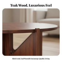 2 Pieces Round Tuck-Awaying Table Set Polished Rounded Edges Tuck-Awaying Table Set Sturdy Construction Multi-Purpose