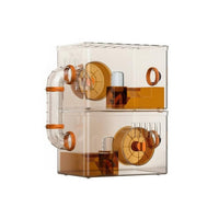 Transparent Hamster Enclosure Well-Ventilated Clear Acrylic Hamster Enclosure