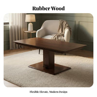 raiseTop Coffee Table Adjustable Height raiseTop Storage Table Versatile Purpose Anti-Collision Rounded Corners