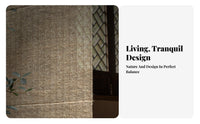 Folding Roman Blind Wabi-Sabi design Roman Shade Hand-Woven for Study, Homeowners