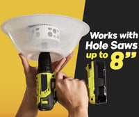 外贸热销半透明EVA防尘罩Hole saw dust bowl用于灯具开孔等工具