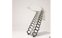 Space-Saving Wall-Mounted Attic Ladder Anti-Slip Folding Attic Ladder Reinforced Folding Loft Stairs Wide for Duplex