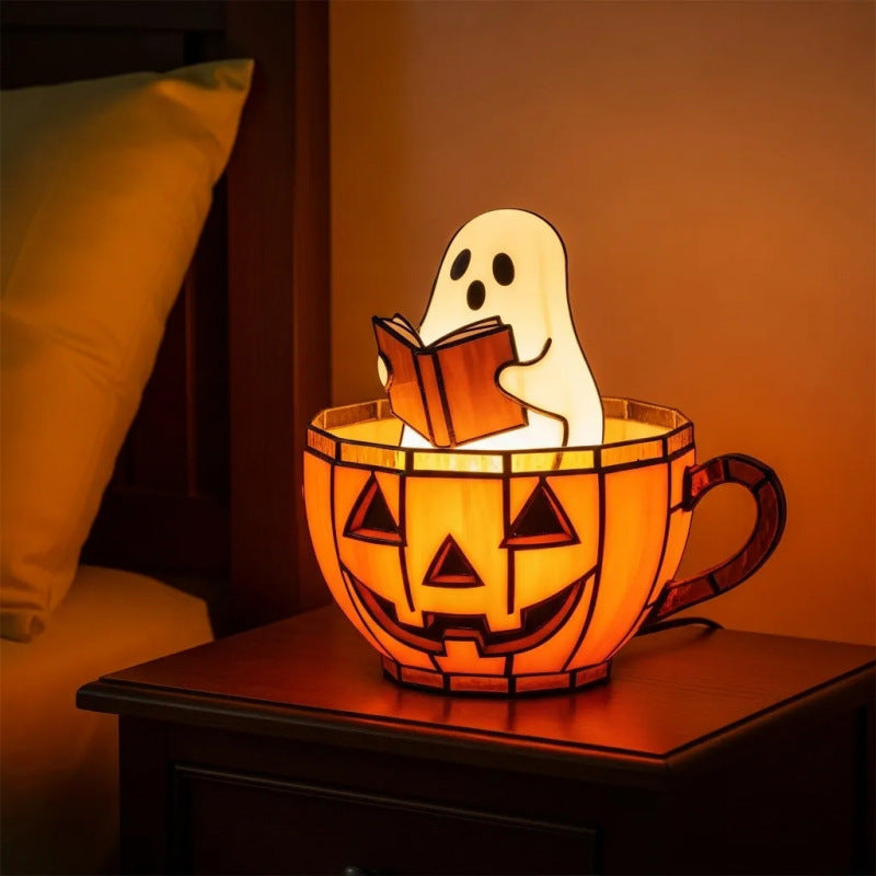 Ghost Bubble Bath Lamp Halloween Decorative Night Light
