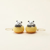 Panda Dangle Earrings Three-Dimensional Panda Earrings Cute Jewelry for Teens, Everyday Wear