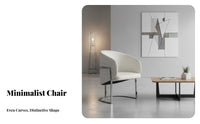 Upholstered Side Chair Italian Influenced Design Dining Seating Luxury Feel Modern Minimalist Design for Households, Hotel