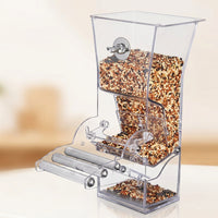 Automatic Bird Feeder and Parrot Feeder with Double Rod Perch, PC Material Small Parrot and Cockatiel Feeder
