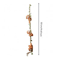 Monkey Rope Ornament Garden Hanging Monkey Ornament Gift Idea Outdoor Decor for Plant Trellis
