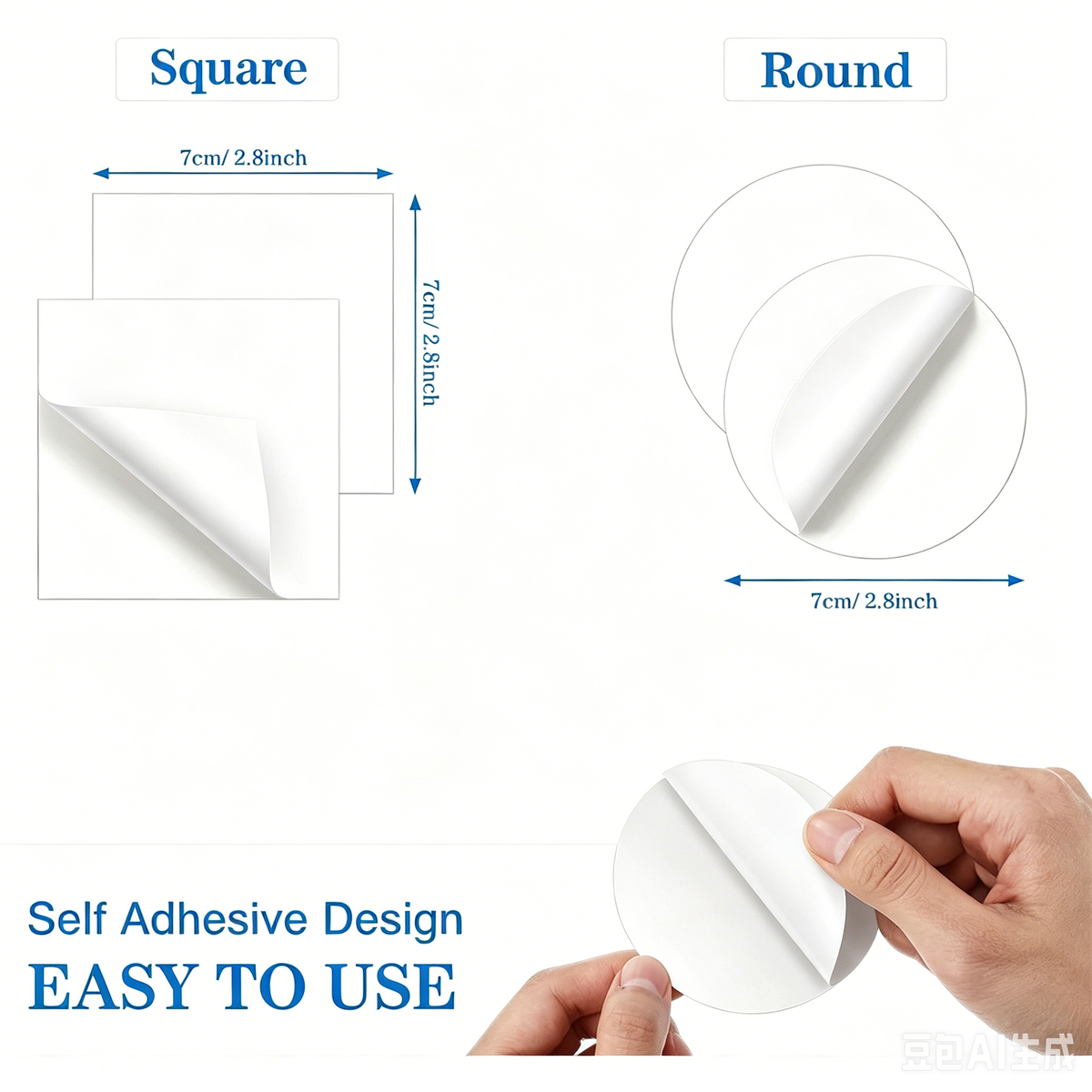 10CM Square / 10 PCS Opp Bag