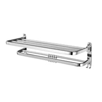 Bath Towel Shelf with Double Towel Bar-Oxidation-Resistant Resistant for Washroom