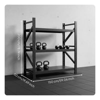 Space Saving Design Dumbbell Kettlebell and Exercise Mat Rack Large Capacity Home Gym Storage Rack Heavy Duty Dumbbell and Exercise Mat Holder With Wheels for Personal Trainers, Garage