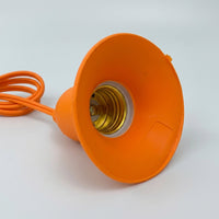 Camping Light and Outdoor Lights Mains Powered for Garage Lighting, Bell Shaped E27 Lamp Holder with Cord, Dustproof UK Weatherproof Fitting