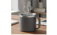 14oz Stainless Steel Coffee Mug Rust Resistant Vacuum Insulated Mug with Handle Thermal Coffee Cup with Handle for Commuters, Office