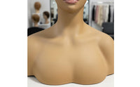 Shoulder Mannequin Bust with Shoulders Female Mannequin Head Smooth Surface Hairpiece Display Head for Salon Owners