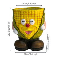 Planter with Feet Quirky Figurine Planter Whimsical Flowerpot for Gardeners, Tabletop, Balcony, Patio