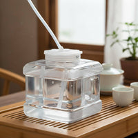 Transparent Tea Water Container High Temperature Resistant for Camping, Travel