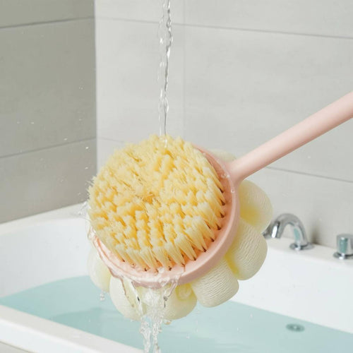 2-in-1 Shower Brush Rich Lather Double-Sided Shower Brush Skin