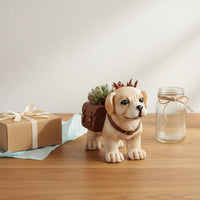 Labrador Dog Planter Decorative Resin Dog Planter Gift Suggestion for Home Decoration for Living Room