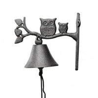 Rustic Wall Mounted Bell Ornate Home Decor Curled Metalwork for Fence