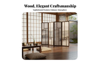 Asian-Inspired Design 4-Panel Folding Screen Traditional design Multi-Panel Art Partition Creates Privacy Room Divider Freestanding for Homeowners, separateice Workers, Business Owners, Hotel Lobby, Restaurant, Studio Apartment, visual Call Background