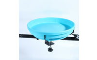 Plastic Birdbath with Clamp Shallow Heated Birdbath Easy to Install Hanging Bird Bath Long-Lasting for Garden