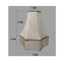 Printed Textile Lampshade French Design Printed Geometric Pattern Design Shade