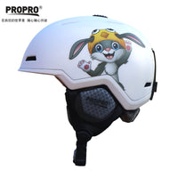 PROPRO24年新款滑雪头盔单双板滑雪装备护具男女保暖防撞图案雪盔