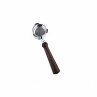 Coffee Machine Handle Bottomless Portafilter Stainless Steel Wood Grip Detachable Filter Basket Precision Filtration Suitable for Professional Barista Home Brewing