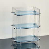 Vanity Organizer with Drawers Clear View Lid Desktop cosmetic Case with Drawers