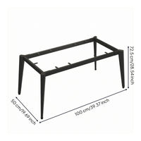 Welded Steel Table Legs Cross-Braced Square Desk Legs Furniture Part Heavy Duty Home Hardware Industrial Style