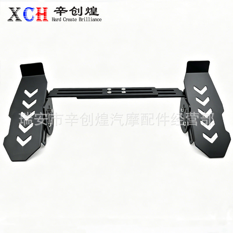 Universal Electric Vehicle Front Foot Pedal with Adjustable Sinking and Retractable Design