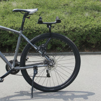 Bike Cargo Rack with Nylon Deck Tubular Rear Luggage Rack with Adjustable Carrier for Outdoor Riding