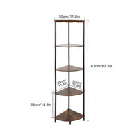 4-Tier Corner Shelf Space-Saving Corner Shelf Unit Compact