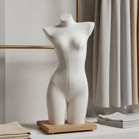 Lingerie Display Form Multiple Base Options Bra Display Bust Curvy Design Female Torso Mannequin for Boutique Owners, Commerce Show