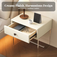 Sofa Side Table Minimalist aesthetic Waterfall Side Table C-Shaped for Small Spaces