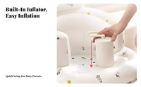 Inflatable Learn-to-Sit Trainer Portable Inflatable Support Seat for New Parents