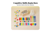 Color and Shape Sorting Toy Multiple Play Modes Wooden Shape Sorter Box Develops Fine Motor Skills Color Sorting Box for Kids, Preschoolers, Preschool