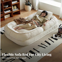 Adjustable Lazy Sofa Removable and Machine-Crestable Cover Versatile Floor Lounger Cushioned Comfort Deeply Cushioned