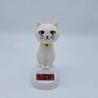 Factory Direct Solar Cat Car Ornament, Halloween Series, Swinging