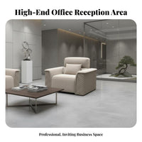 Luxury Design Modern Business Sofa and Table Set Formal Stylish Office Furniture Thick Cushions Reception Seating long-lasting Hardwood Frame for Corporate Clients, Interior Designers, property owners, premium Lounge, Lobby, Waiting Room