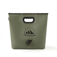 Foldable Water Bag with Spigot Lightweight Foldable Water Container Equipped with a Spigot Leak Resistant Liquid Carrier for Campers, Hikers